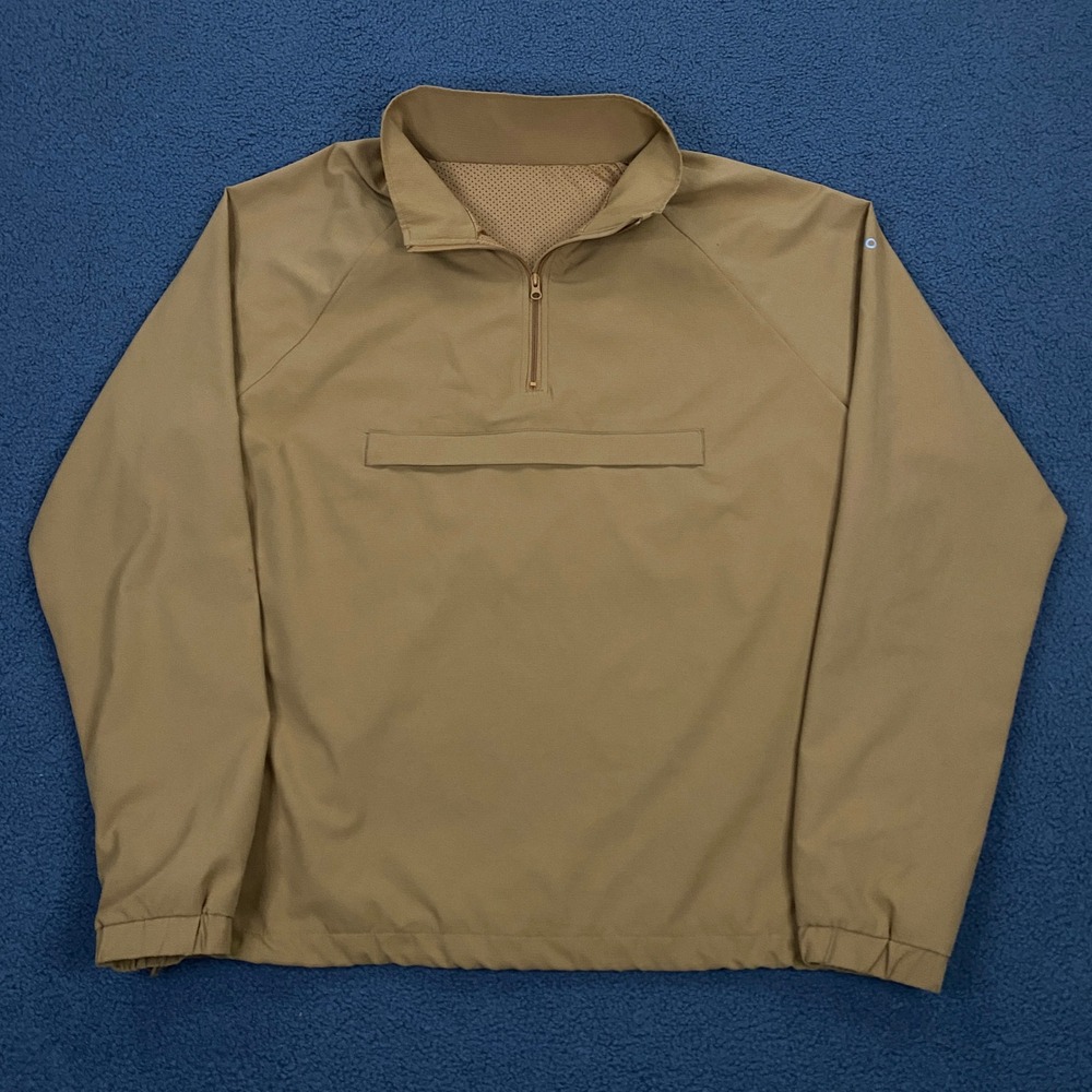 Alo Yoga Ripstop 1/4 Zip On-Set Jacket FITS Mens XL Toffee Anorak Pullover